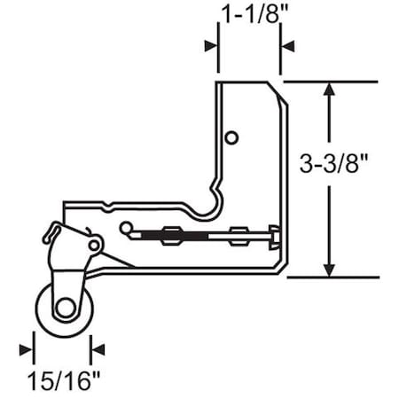 Strybuc Patio Screen Door Roller Assy. 10-373M